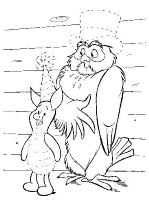 A coloring page of winnie the pooh - group